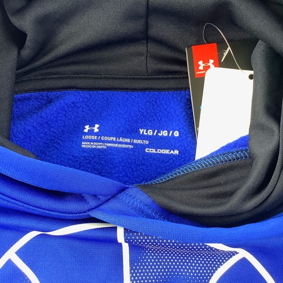 NWT Under Armour Blue Basketball Hoodie - Picture 5 of 6